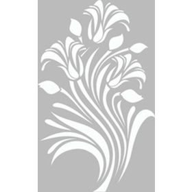 Artikel Damask Zambak 30x30 cm Duvar Fayans Mobilya Stencil Boyama Şablonu