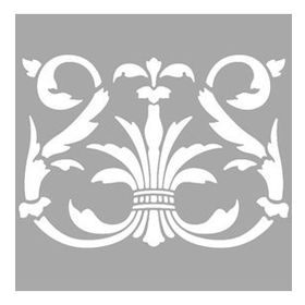 Artikel Demet Çiçek Motif 30x30 cm Duvar Fayans Mobilya Stencil Boyama Şablonu