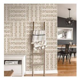 Artikel Desen 4 30x30 cm Duvar Fayans Mobilya Stencil Boyama Şablonu