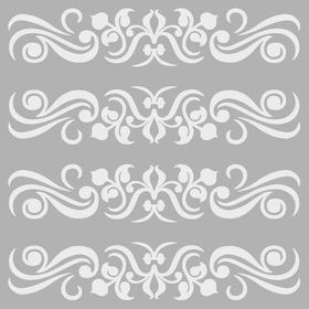 Artikel Desen 4 30x30 cm Duvar Fayans Mobilya Stencil Boyama Şablonu
