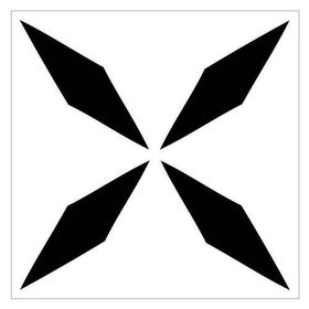 Artikel Dört Uçlu Yıldız 30x30 cm Duvar Fayans Mobilya Stencil Boyama Şablonu
