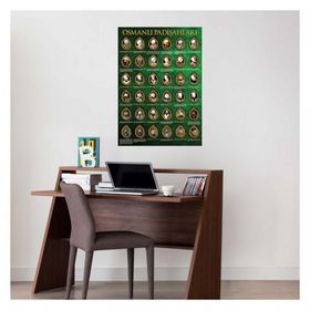 Artikel DP-1582 Osmanlı Padişahları 50x70 cm Duvar Sticker
