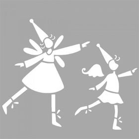 Artikel Elf Perileri 30x30 cm Duvar Fayans Mobilya Stencil Boyama Şablonu