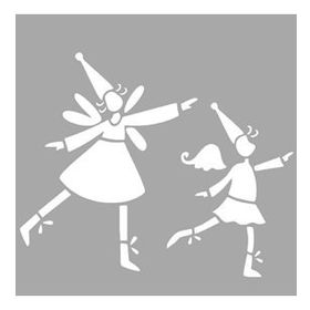 Artikel Elf Perileri 30x30 cm Duvar Fayans Mobilya Stencil Boyama Şablonu