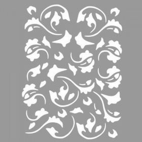 Artikel Etnik Desen 30x30 cm Duvar Fayans Mobilya Stencil Boyama Şablonu