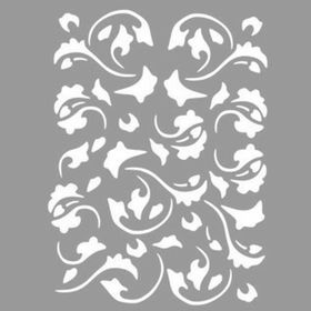 Artikel Etnik Desen 30x30 cm Duvar Fayans Mobilya Stencil Boyama Şablonu