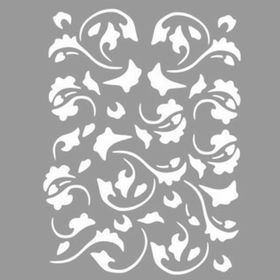 Artikel Etnik Desen 30x30 cm Duvar Fayans Mobilya Stencil Boyama Şablonu