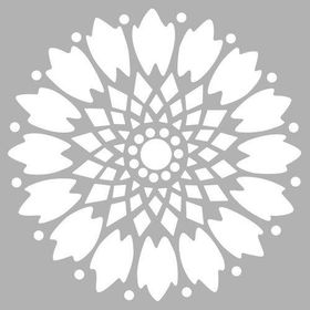 Artikel Etnik Karo 30x30 cm Duvar Fayans Mobilya Stencil Boyama Şablonu