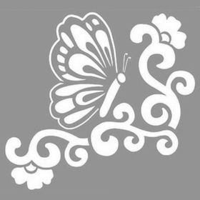 Artikel Farfalle 30x30 cm Duvar Fayans Mobilya Stencil Boyama Şablonu