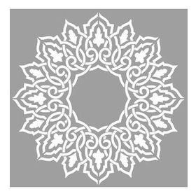 Artikel Fas Mandala 30x30 cm Duvar Fayans Mobilya Stencil Boyama Şablonu