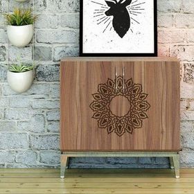 Artikel Fas Mandala 30x30 cm Duvar Fayans Mobilya Stencil Boyama Şablonu