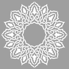Artikel Fas Mandala 30x30 cm Duvar Fayans Mobilya Stencil Boyama Şablonu