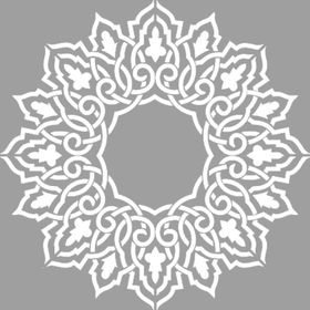 Artikel Fas Mandala 30x30 cm Duvar Fayans Mobilya Stencil Boyama Şablonu