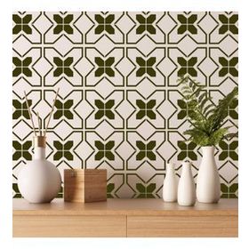 Artikel Fayans Desen-3 30x30 cm Duvar Fayans Mobilya Stencil Boyama Şablonu