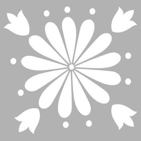 Artikel Fayans Desen-5 30x30 cm Duvar Fayans Mobilya Stencil Boyama Şablonu