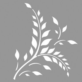 Artikel Fern 30x30 cm Fayans Duvar Mobilya Stencil Boyama Şablonu