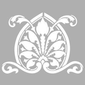 Artikel Fern Art Motif 30x30 cm Duvar Fayans Mobilya Stencil Boyama Şablonu
