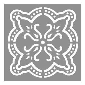 Artikel Fleur Karo 30x30 cm Fayans Duvar Mobilya Stencil Boyama Şablonu