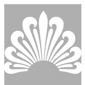 Artikel Flora Art Deco 30x30 cm Fayans Duvar Mobilya Stencil Boyama Şablonu