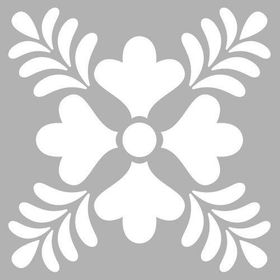 Artikel Floral 2 30x30 cm Fayans Duvar Mobilya Stencil Boyama Şablonu