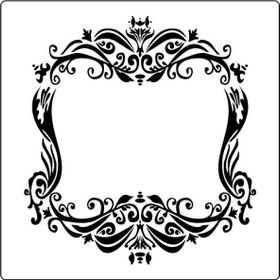 Artikel Floral Çerçeve 30x30 cm Fayans Duvar Mobilya Stencil Boyama Şablonu
