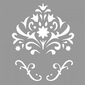 Artikel Floral Joyce 30x30 cm Fayans Duvar Mobilya Stencil Boyama Şablonu