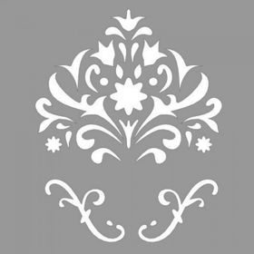 Artikel Floral Joyce 30x30 cm Fayans Duvar Mobilya Stencil Boyama Şablonu