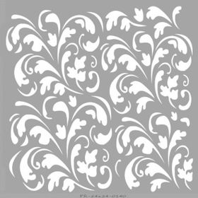Artikel Floral Karo 30x30 cm Fayans Duvar Mobilya Stencil Boyama Şablonu