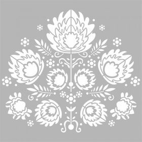 Artikel Floral Nakış Motifi 30x30 cm Fayans Duvar Mobilya Stencil Boyama Şablonu