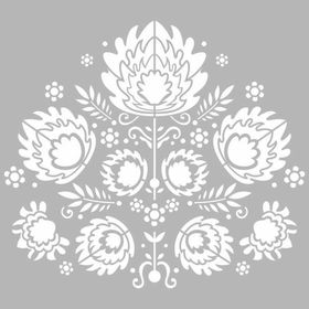 Artikel Floral Nakış Motifi 30x30 cm Fayans Duvar Mobilya Stencil Boyama Şablonu