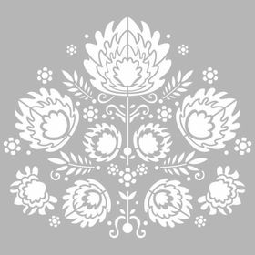 Artikel Floral Nakış Motifi 30x30 cm Fayans Duvar Mobilya Stencil Boyama Şablonu