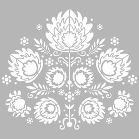 Artikel Floral Nakış Motifi 30x30 cm Fayans Duvar Mobilya Stencil Boyama Şablonu