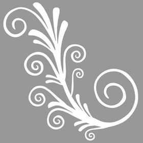 Artikel Floral Spiral 30x30 cm Fayans Duvar Mobilya Stencil Boyama Şablonu