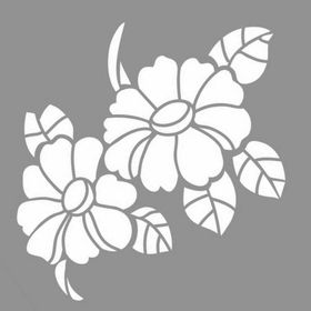 Artikel Flower 30x30 cm Fayans Duvar Mobilya Stencil Boyama Şablonu