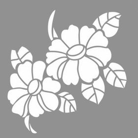 Artikel Flower 30x30 cm Fayans Duvar Mobilya Stencil Boyama Şablonu