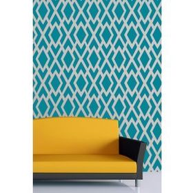 Artikel Geometrik Desen-6 30x30 cm Duvar Fayans Mobilya Boyama Şablonu