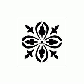 Artikel Gotik Motif 30x30 cm Fayans Duvar Mobilya Stencil Boyama Şablonu