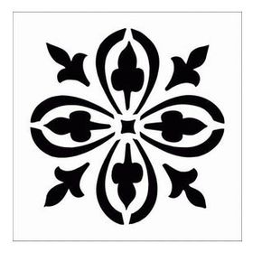 Artikel Gotik Motif 30x30 cm Fayans Duvar Mobilya Stencil Boyama Şablonu