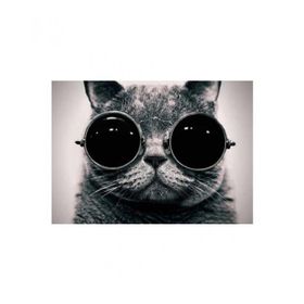 Artikel Gözlüklü Kedi Notebook Sticker