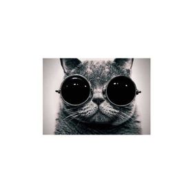 Artikel Gözlüklü Kedi Notebook Sticker