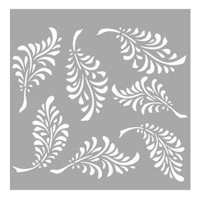 Artikel Grace Çiçek 30x30 cm Fayans Duvar Mobilya Stencil Boyama Şablonu