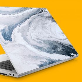 Artikel Gri Mermer Notebook Sticker