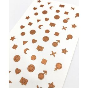 Artikel Gümüş Etnik Çizgiler Metalik Nail Art Tırnak Sticker