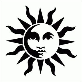 Artikel Güneş Astronomik 30x30 cm Fayans Duvar Mobilya Stencil Boyama Şablonu