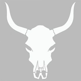 Artikel Hayvan Kafatası 30x30 cm Fayans Duvar Mobilya Stencil Boyama Şablonu