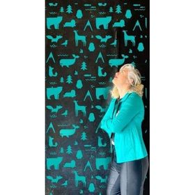 Artikel Hayvanlar 50x70 cm Duvar Fayans Mobilya Boyama Şablonu