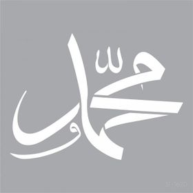 Artikel Hz.Muhammed Yazılı 30x30 cm Fayans Duvar Mobilya Stencil Boyama Şablonu