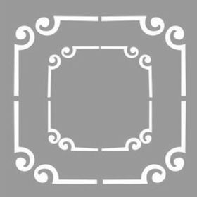 Artikel İkili Çerçece Stencil Boyama şablonu 30x30 cm Duvar Stencil