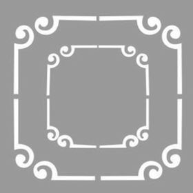 Artikel İkili Çerçece Stencil Boyama şablonu 30x30 cm Duvar Stencil