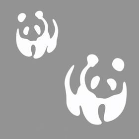 Artikel İkili Panda Stencil Boyama Şablonu 30x30 cm Duvar Stencil